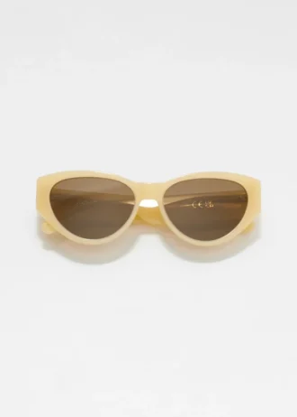 Polarized Cat-Eye Acetate Sunglasses
