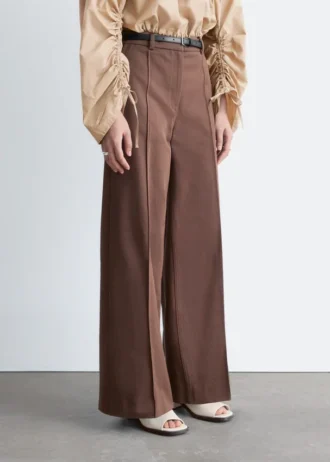 Press-Crease Cotton Trousers