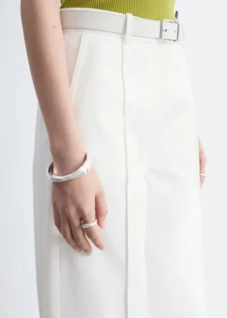 Press-Crease Cotton Trousers