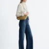 Press-Crease Flared Jeans