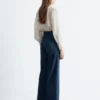 Press-Crease Flared Jeans