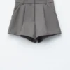 Press-Crease Wool Shorts