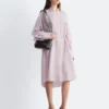 Printed Silk-Cotton Midi Dress