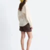 Pleated-Waist Linen Shirt
