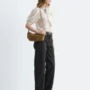 Printed Tie-Neck Silk Blouse