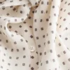 Printed Tie-Neck Silk Blouse