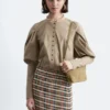 Puff-Sleeve Blouse