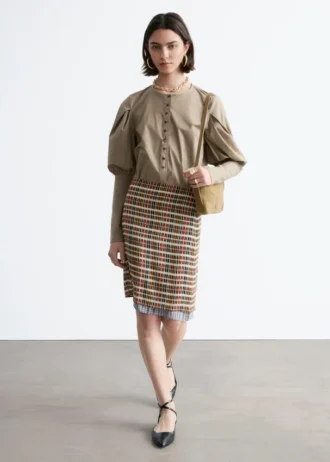 Puff-Sleeve Blouse