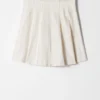 Raw-Edge Pleated Shorts