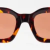 Rectangular-Frame Acetate Sunglasses
