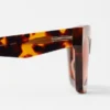 Rectangular-Frame Acetate Sunglasses