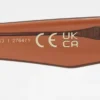 Rectangular-Frame Acetate Sunglasses