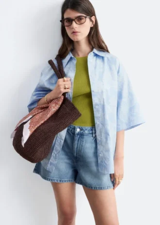 Relaxed Denim Shorts