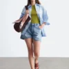 Relaxed Denim Shorts