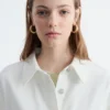 Relaxed Short-Sleeve Denim Shirt