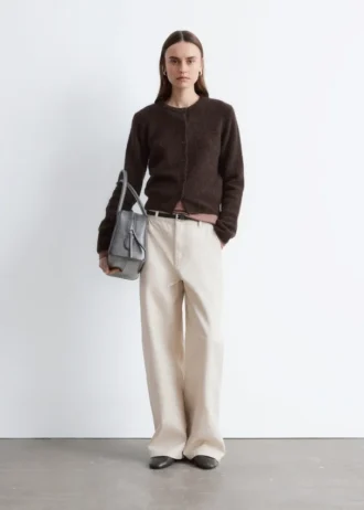 Relaxed Wide-Leg Cotton Trousers