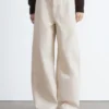 Relaxed Wide-Leg Cotton Trousers
