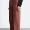 Relaxed Wide-Leg Cotton Trousers