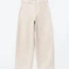 Relaxed Wide-Leg Cotton Trousers