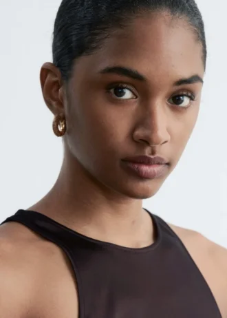 Rhinestone Hoop Earrings