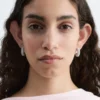 Rhinestone Hoop Earrings