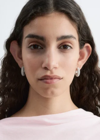 Rhinestone Hoop Earrings
