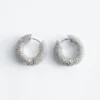Rhinestone Hoop Earrings