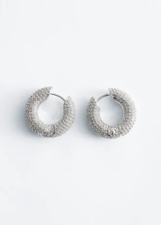 Rhinestone Hoop Earrings