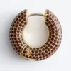 Rhinestone Hoop Earrings