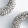 Rhinestone Hoop Earrings