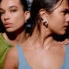 Rhinestone Hoop Earrings