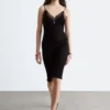 Rib-Knit Camisole Mini Dress