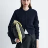 Rib-Knit Cardigan