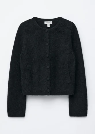Rib-Knit Cardigan