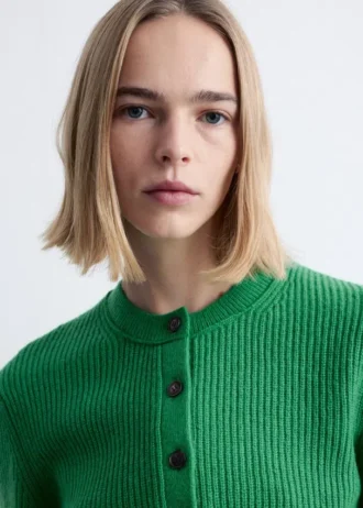 Rib-Knit Cardigan