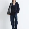 Rib-Knit Cardigan