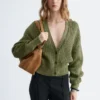 Rib-Knit Cotton Cardigan
