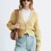Rib-Knit Cotton Cardigan