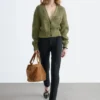 Rib-Knit Cotton Cardigan
