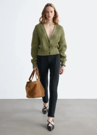 Rib-Knit Cotton Cardigan