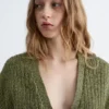 Rib-Knit Cotton Cardigan