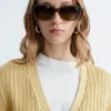 Rib-Knit Cotton Cardigan