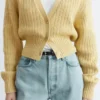 Rib-Knit Cotton Cardigan
