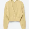 Rib-Knit Cotton Cardigan