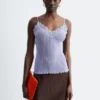 Rib-Knit Lace Camisole