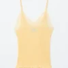 Rib-Knit Lace Camisole