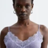 Rib-Knit Lace Camisole