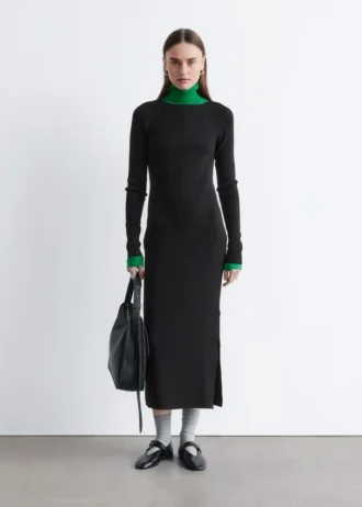 Rib-Knit Maxi Dress