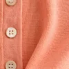 Rib-Knit Merino Wool Polo Top