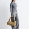 Rib-Knit Merino Wool Polo Top